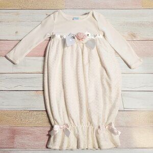 Edgehill Collection Rose Gown 0-6m